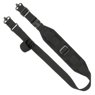 GrovTec QS Heavy Gunner Sling Quick Adjustments 1.5" Webbing/3" Wide Shoulder Pad Black