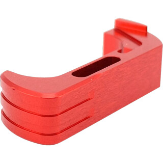Cross Armory Extended Magazine Catch for Glock 17/19/22 Gen 4 And 5 Aluminum Red