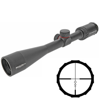 Crimson Trace BrushLine 4-12x40 Riflescope Brushline BDC Reticle 1" Tube Second Focal Plane 1/4 MOA Adjustments Aluminum Matte Black