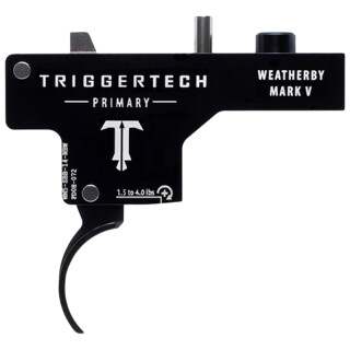 TriggerTech Weatherby Mark V Primary Adjustable Single-Stage Drop-In Curved Trigger 1.5 lb to 4.0 lbs Black PVD Finish