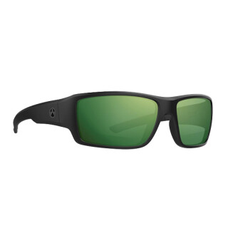 Magpul Industries Ascent Polarized Sunglasses Black Frame Green Lenses