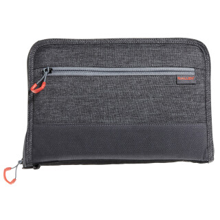 Allen Company Auto-Fit 2.0 Deluxe Handgun Case 11 Inch Heather Gray and Red