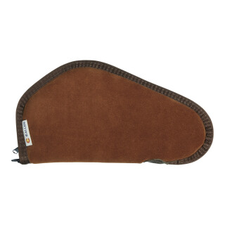 Allen Heritage Handgun Case 11" Suede Leather Pistol Case Brown