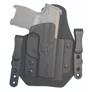 Comp-Tac Sport-Tac Holster fits Glock 26 Gen5 IWB Belt Slide Right Hand 1.5" Belt Loops Kydex Black