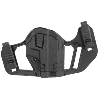 Uncle Mike's Apparition OWB/IWB for Glock 43X and Springfield Hellcat Ambidextrous Holster Polymer Black