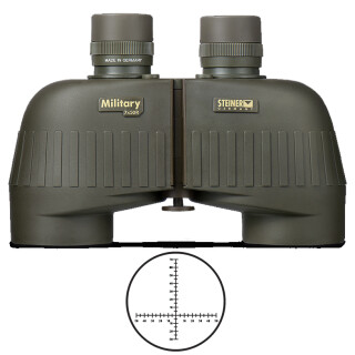 Steiner Optics M750r Binoculars with Range Finding Reticle 7X Magnification 50mm Objective Lens Green
