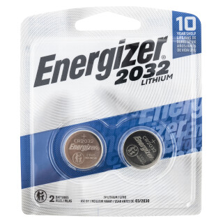 Energizer CR2032 3 Volt Coin Batteries 2 Pack