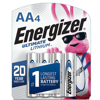 Energizer Ultimate Lithium AA Batteries 4 Pack