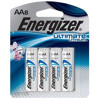 Energizer Ultimate Lithium AA Batteries 8 Pack
