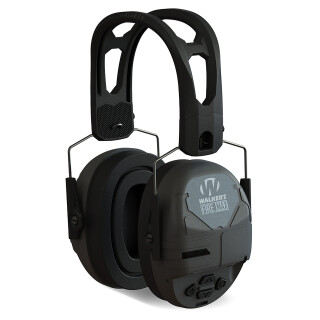 Walkers Firemax Digital Muff Over the Head Polymer Black Ear Cups with Black Tacti-Grip Headband