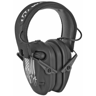 Walkers Razor Freedom Series US Rifle Flag Electronic Earmuffs Ear Protection Black