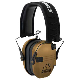 Walker's Razor Slim Electronic Ear Muff 23 NRR Brown