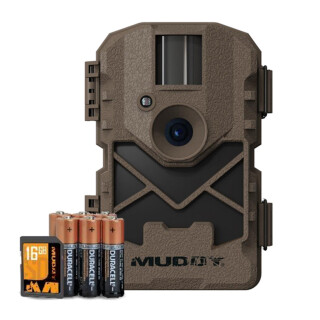 Muddy MTC20VK Trail Camera Combo 80ft IR Detection 20MG 720p AA Batteries Brown