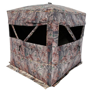 Muddy Prevue 3 Person Ground Blind Portable Mesh Epic Camo