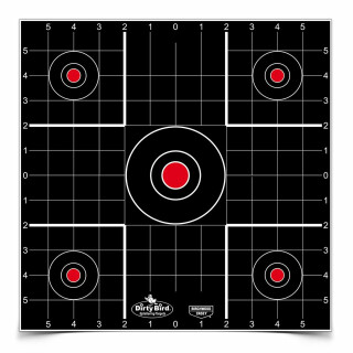 Birchwood Casey Dirty Bird 12 Inch Sight-In Target Reactive Paper Indoor/Outdoor 100 Pack