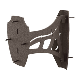 Skullhooker Corner Shoulder Trophy Mount for Small/Medium Size Game Steel Robust Brown