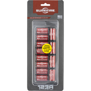 SureFire 123A Lithium Batteries 12 Pack SF12A-BBCS