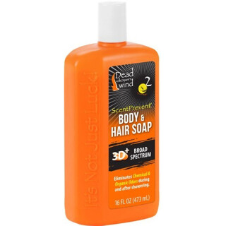 Dead Down Wind Hair & Body Soap Scent Elimination Body Wash Liquid 16 oz Bottle