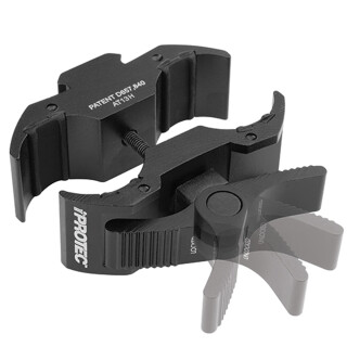 iPROTEC LG Universal Long Gun Mount with Accessory Rail fits Most Shotguns Rifles and Scopes 20mm to 32.5mm Black