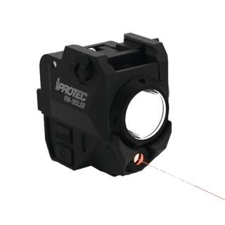 iPROTEC RM185LSR Red Laser and Light Combo Fits Subcompact Handgun 185 Lumen Rechargeable Rail Mount Black