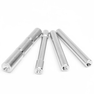 Cross Armory 4 Pin Set Dimpled for Glock Gen 4 Silver