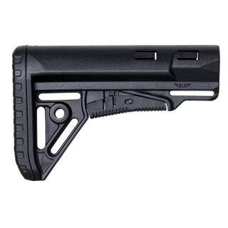 NcSTAR Sharp Collapsible AR-15 Stock Fits Mil-Spec Buffer Tubes Polymer Black