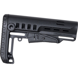 NcSTAR Tactical AR-15 Collapsible Stock Fits Mil-Spec Buffer Tubes Polymer Black