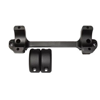 DNZ Products Game Reaper Scope Ring/Base Combo fits Savage Round Receiver Short Action 8-40 Base Screws 1 Inch High Aluminum Black