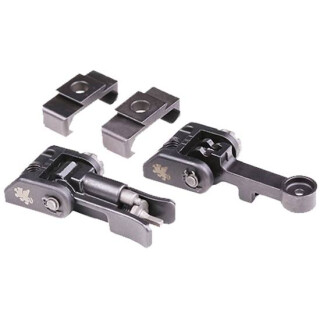 Griffin Armament M2 Sight Set AR-15 A2 Compatible Modular Sights 17-4 Ordnance Steel Black GAM2S