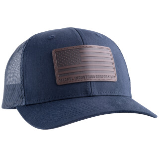 Magpul Standard Leather Patch Trucker Hat Navy