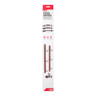 Allen Gun Collector Hardwood 3 Gun Rack Brown/Black