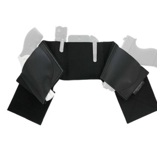 Galco Underwraps Belly Band 2.0 Holster Ambidextrous Medium Elastic/Leather Black