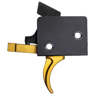 CMC AR-15/AR-10 Single Stage Trigger Curved Gold Finger