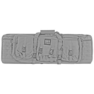 Bulldog Cases Double Tactical Rifle Case Polyester 37" Seal Gray