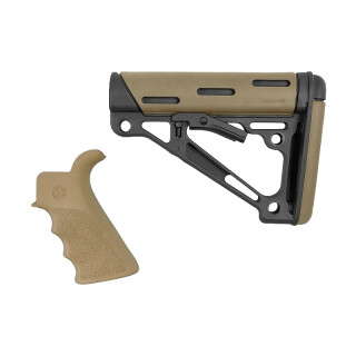 Hogue AR-15 Pistol Grip/Mil-Spec Collapsible Stock FDE