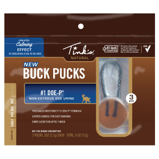 Tink's Buck Pucks Hangers #1 Doe-P 3 Pack