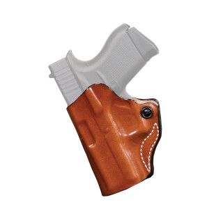 DeSantis Mini Scabbard OWB Holster Left Hand for Springfield Prodigy 4.25" Tan
