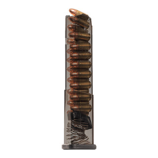 ETS Pistol Magazine 9mm Luger 19 Rounds For Glock 43X Carbon Smoke