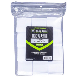 Breakthrough Clean Technologies Cotton Patches .45 - .58 Cal. 540 Patches