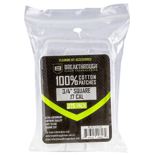Breakthrough Clean Technologies Cotton Patches .17 Cal. 375 Patches