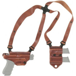 Galco Miami Classic II SIG Sauer P320 Full Sized 9/40 Shoulder Holster System Right Hand Leather Tan