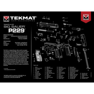 TekMat Ultra Gun Cleaning Mat for SIG Sauer P229