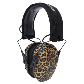 Walker's Game Ear Razor Slim Electronic Earmuff Leopard Print