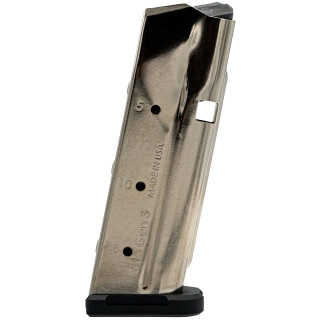 Shield Arms S15 Magazine Gen 3 for Glock 43X/48 15 Round Capacity Silver Nickel Finish