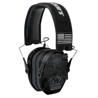 Walker's Game Ear Razor Slim Patriot Series Electronic Earmuffs Kryptek Highlander/Black