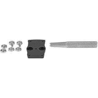 Rival Arms Optic Adapter Plate Mount Vortex/Doctor Footprint Optic Onto RMR Cut Slide Steel Black