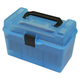MTM Case-Gard H50-RL Deluxe Ammo Box 50 Rounds .30-06 Blue