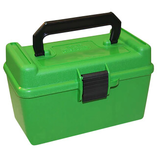 MTM Case-Gard H50-RMAG Deluxe Ammo Box 50 Rounds .300 Win. Mag. Green
