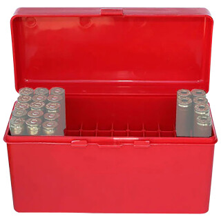 MTM Case-Gard Flip-Top 60 Round Ammo Box .243, .308 Win. Red