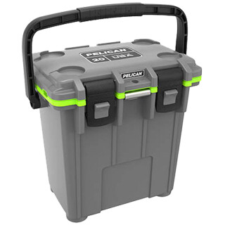 Pelican 20QT Elite Cooler Dark Gray/Green